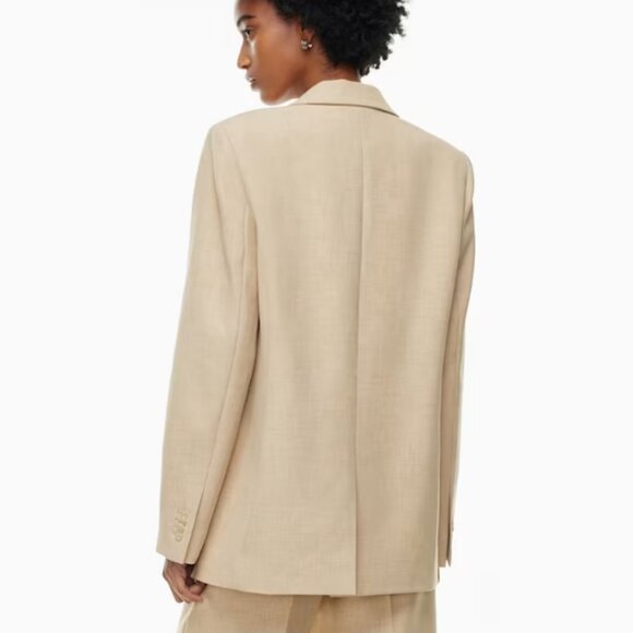 NWT! Beige Wilfred Aritzia Generation Blazer size 2xs - Picture 4 of 11